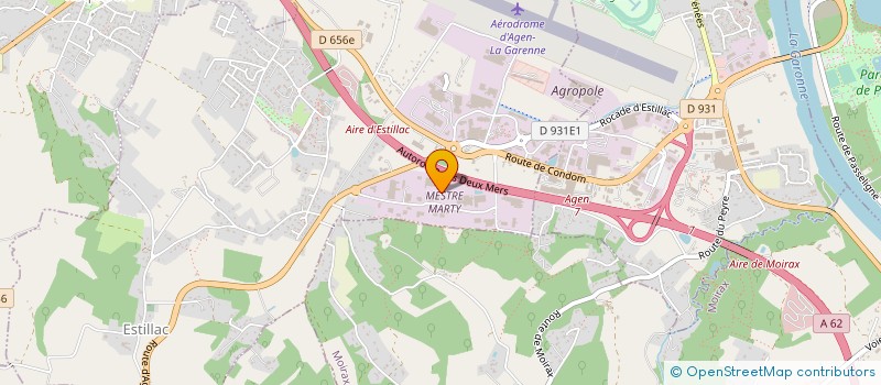 localisation de l'entreprise MERICQ à ESTILLAC