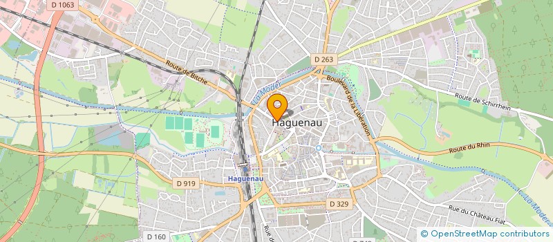 localisation de l'entreprise MERIDIAN  HAGUENAU