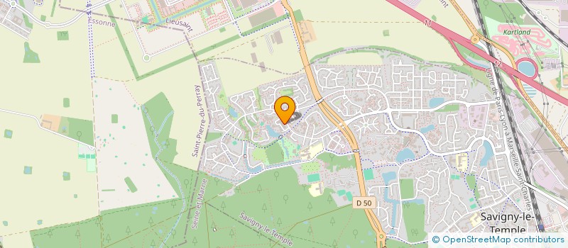 localisation de l'entreprise MERIDIAN  SAVIGNY-LE-TEMPLE
