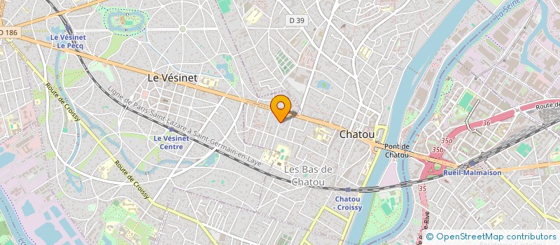 localisation de l'entreprise MERIDIE  CHATOU