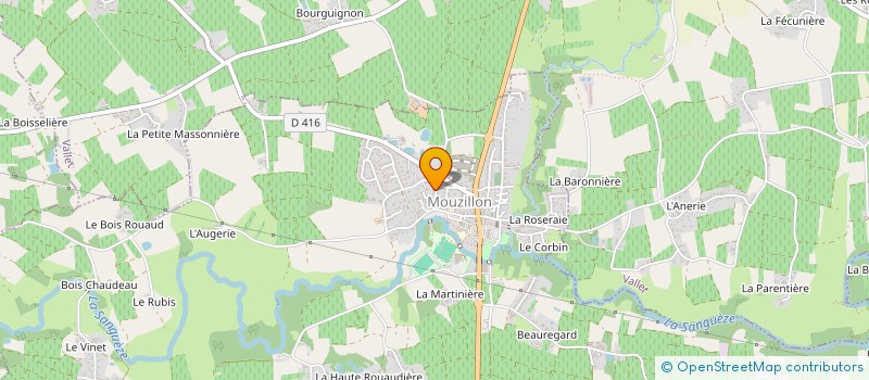 localisation de l'entreprise MERIDIEN  MOUZILLON