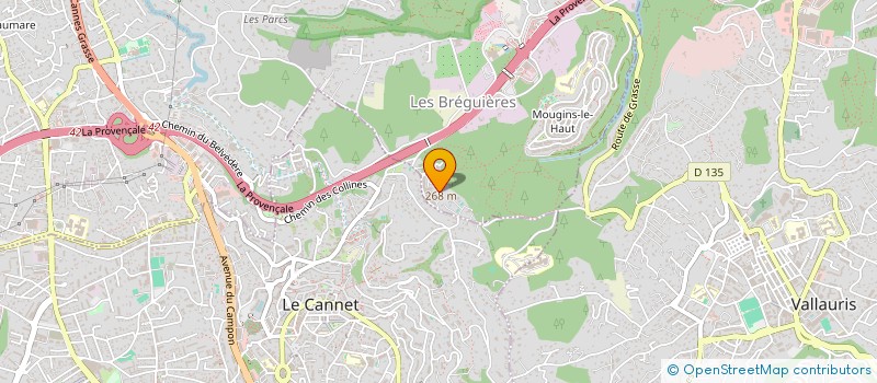 localisation de l'entreprise MERIDIEN  MOUGINS