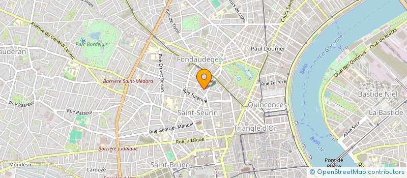 localisation de l'entreprise MERIDIENS  BORDEAUX