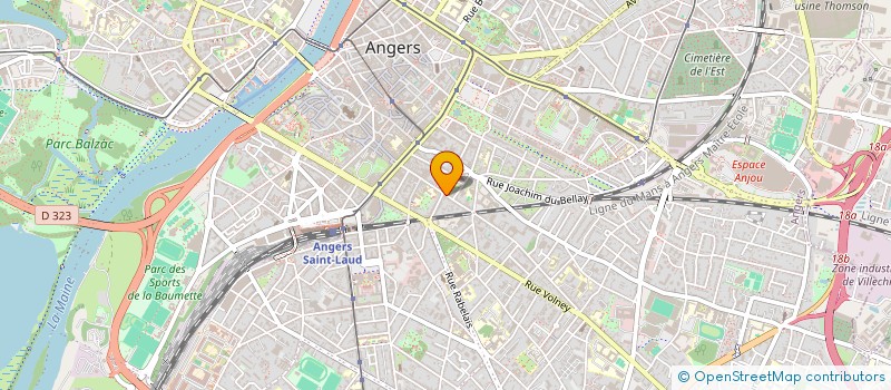 localisation de l'entreprise MERIDIO - ANGERS UCO  ANGERS