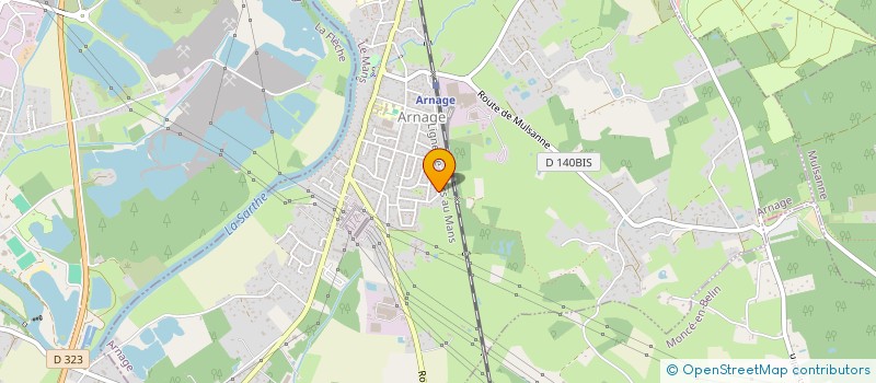 localisation de l'entreprise MERIDIO - LE MANS  ARNAGE