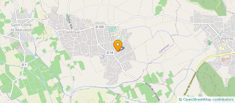 localisation de l'entreprise MERIDIONAL ENTRETIEN  CLARENSAC