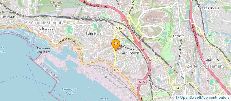 localisation de l'entreprise MERIDIONALE CONTAINER PARTNER à MARSEILLE