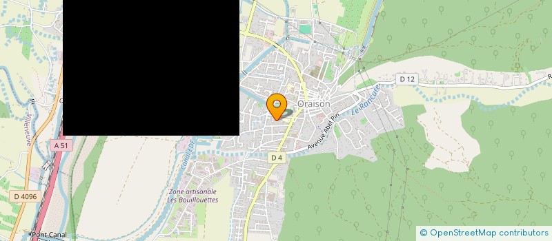 localisation de l'entreprise MERIDIONALE DE COMMUNICATION ET DE COMMERCIALISATION  ORAISON