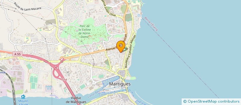 localisation de l'entreprise MERIDIONALE DE MACONNERIE à MARTIGUES