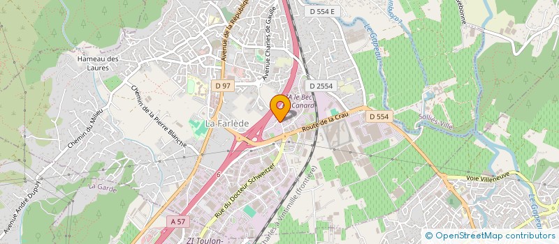 localisation de l'entreprise MERIDIONALE DE TRAVAUX PUBLICS ET CLOTUR à LA FARLEDE