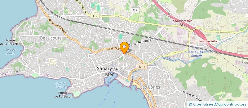 localisation de l'entreprise MERIDIONALE DU BATIMENT à SANARY-SUR-MER