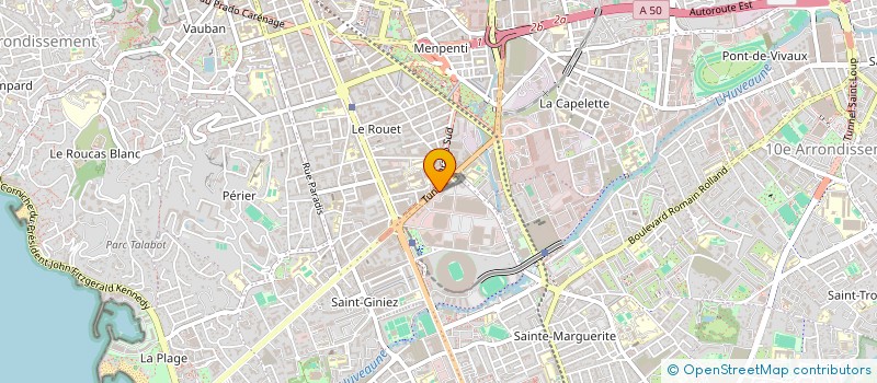 localisation de l'entreprise MERIDIONALE DU MEUBLE à MARSEILLE
