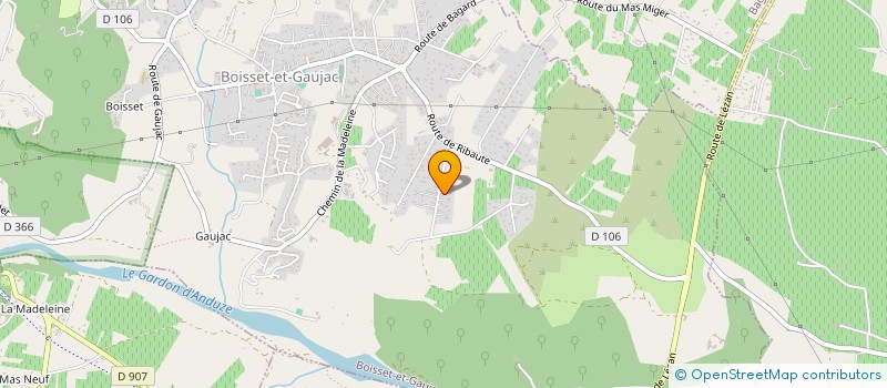 localisation de l'entreprise MERIDIONALE DU PAYSAGE à BOISSET-ET-GAUJAC