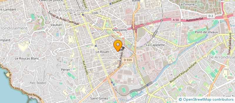 localisation de l'entreprise MERIDIONALE INFORMATIQUE APPLIQUEE  MARSEILLE
