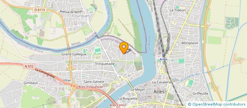 localisation de l'entreprise MERIDIONALI  ARLES