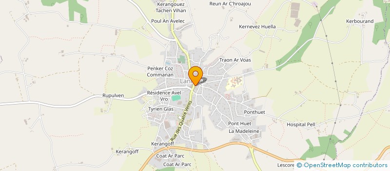 localisation de l'entreprise MERIDIS à LANMEUR