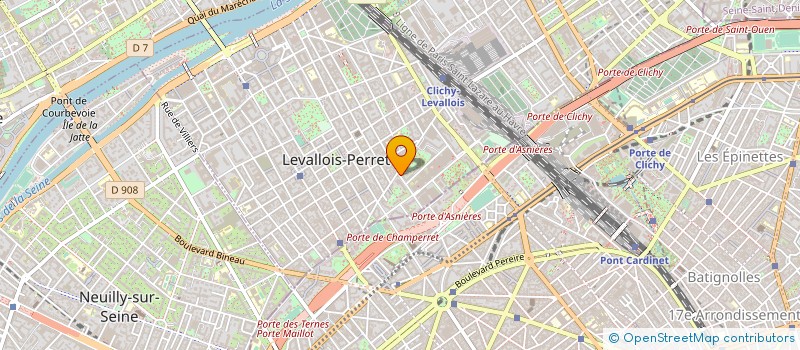 localisation de l'entreprise MERIEM à LEVALLOIS-PERRET