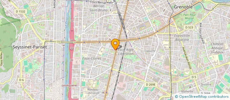 localisation de l'entreprise MERIENNE SZELAGOWSKI  GRENOBLE