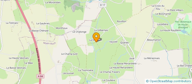 localisation de l'entreprise MERIENNE TRANSPORTS à SAINT-GERMAIN-EN-COGLES