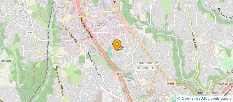 localisation de l'entreprise MERIEUX  CHAMPAGNE-AU-MONT-D'OR