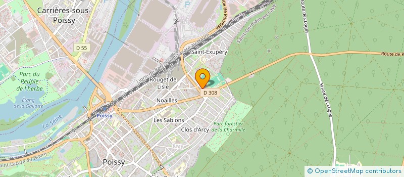 localisation de l'entreprise MERIEUX BOUTET  POISSY