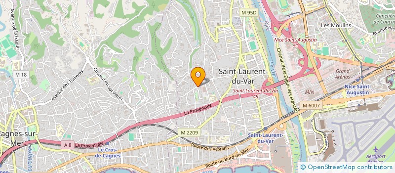 localisation de l'entreprise MERIFLORES à SAINT-LAURENT-DU-VAR