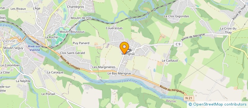 localisation de l'entreprise MERIGNAC 87 INVESTISSEMENTS à ISLE