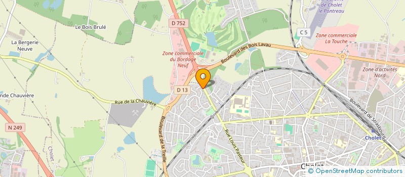 localisation de l'entreprise MERIGNAC BOISDRON ASSURANCES à CHOLET