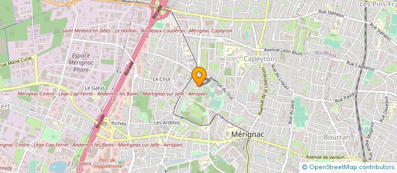 localisation de l'entreprise MERIGNAC BOISSONS SANDWICHES à MERIGNAC