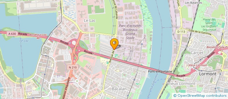 localisation de l'entreprise MERIGNAC CENTRE ENERGIES à BORDEAUX