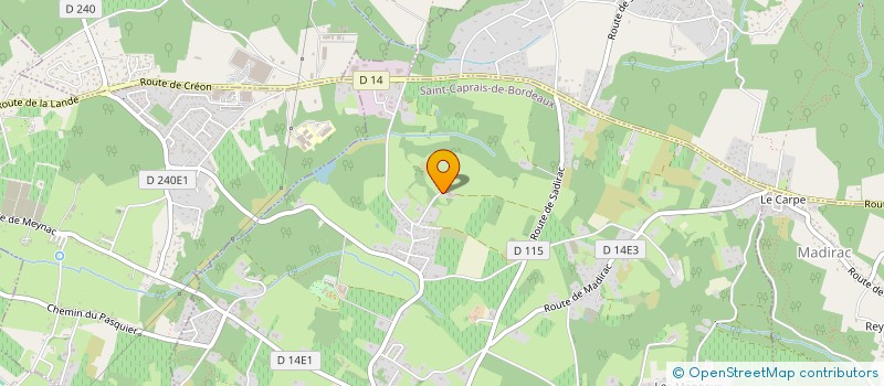 localisation de l'entreprise MERIGNAC GARROS  SAINT-CAPRAIS-DE-BORDEAUX