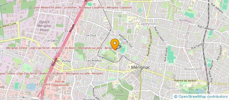 localisation de l'entreprise MERIGNAC RUGBY CLUB  MERIGNAC