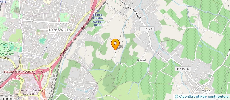 localisation de l'entreprise MERIGNAC VELO CLUB à SAINTE-EULALIE