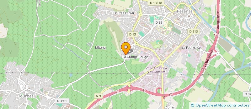 localisation de l'entreprise MERIGUET AUTOMOBILE à PEZENAS