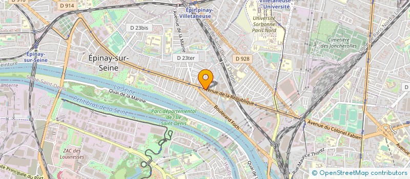 localisation de l'entreprise MERILAC à EPINAY-SUR-SEINE