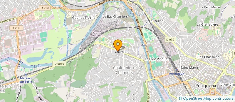 localisation de l'entreprise MERILLER VAPEUR  COULOUNIEIX-CHAMIERS