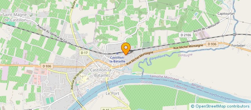 localisation de l'entreprise MERIMONT - CHARCUTERIE DE LA SARTHE à CASTILLON-LA-BATAILLE