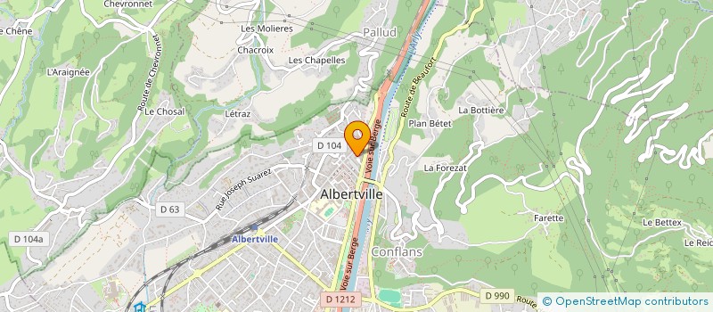 localisation de l'entreprise MERIMUR  ALBERTVILLE