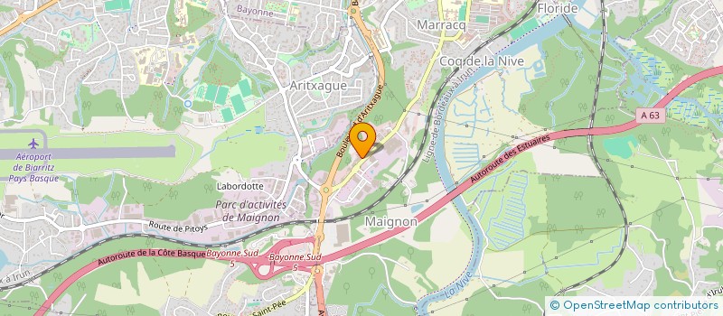 localisation de l'entreprise MERIN BYE N  MOUGUERRE