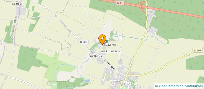 localisation de l'entreprise MERINDOL LOCATION  BENON