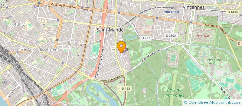 localisation de l'entreprise MERINE à SAINT-MANDE