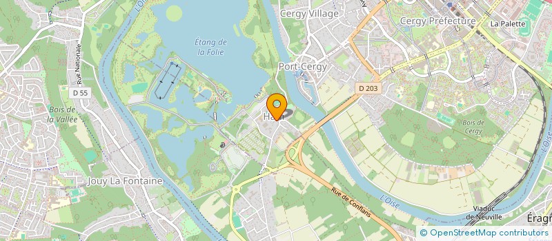 localisation de l'entreprise MERINOS  CERGY