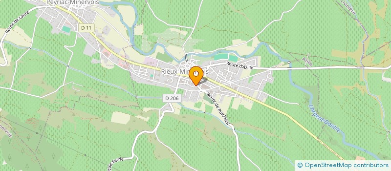 localisation de l'entreprise MERINVILLOISE DU BATIMENT à RIEUX-MINERVOIS