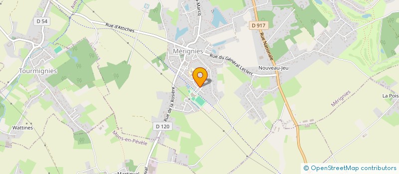 localisation de l'entreprise MERIPLAST à MERIGNIES