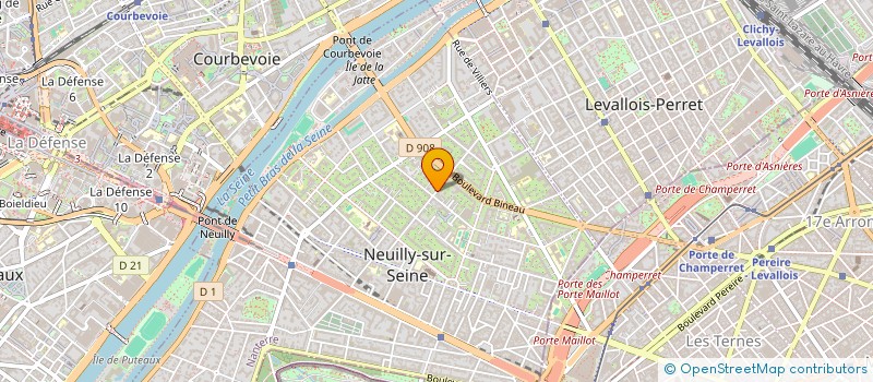 localisation de l'entreprise MERISA à NEUILLY-SUR-SEINE