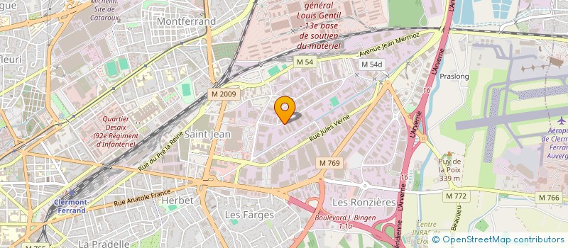 localisation de l'entreprise MERISTEM THERAPEUTICS à CLERMONT-FERRAND