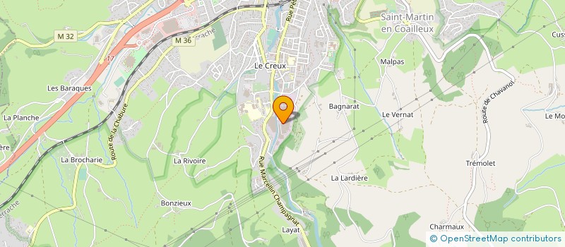 localisation de l'entreprise MERIT à SAINT-CHAMOND