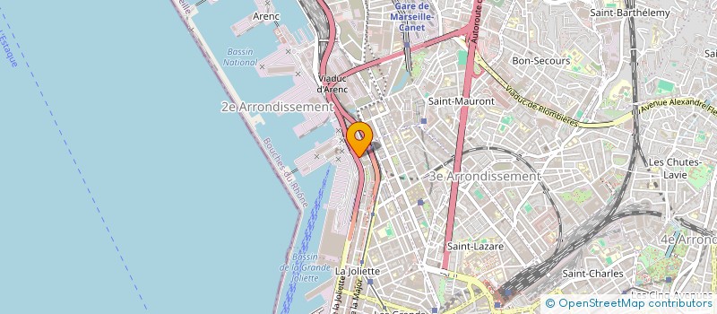 localisation de l'entreprise MERIT FRANCE IMMOBILIER à MARSEILLE
