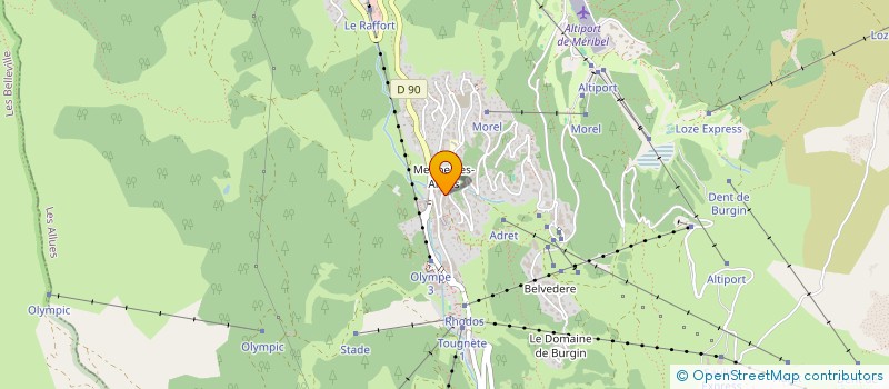 localisation de l'entreprise MERITANIA  LES ALLUES