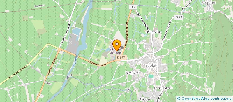 localisation de l'entreprise MERITE  SABLET